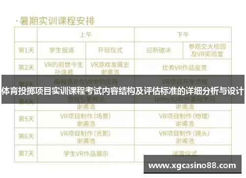 体育投掷项目实训课程考试内容结构及评估标准的详细分析与设计